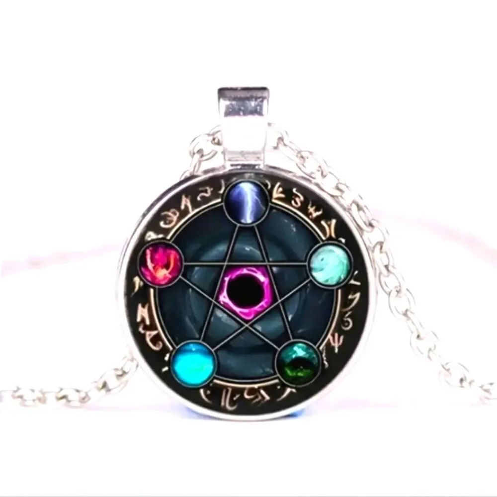 Retro teens pendant necklace
